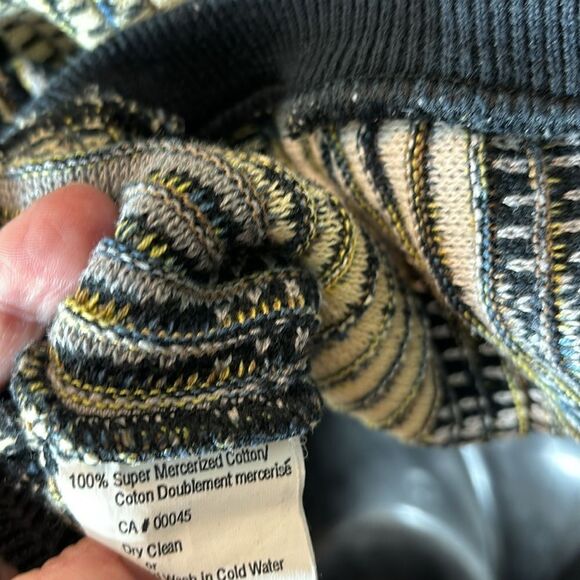 Tundra wavy 3D knit textured grandpa sweater Cosby biggie abstract medium - Picture 5 of 6